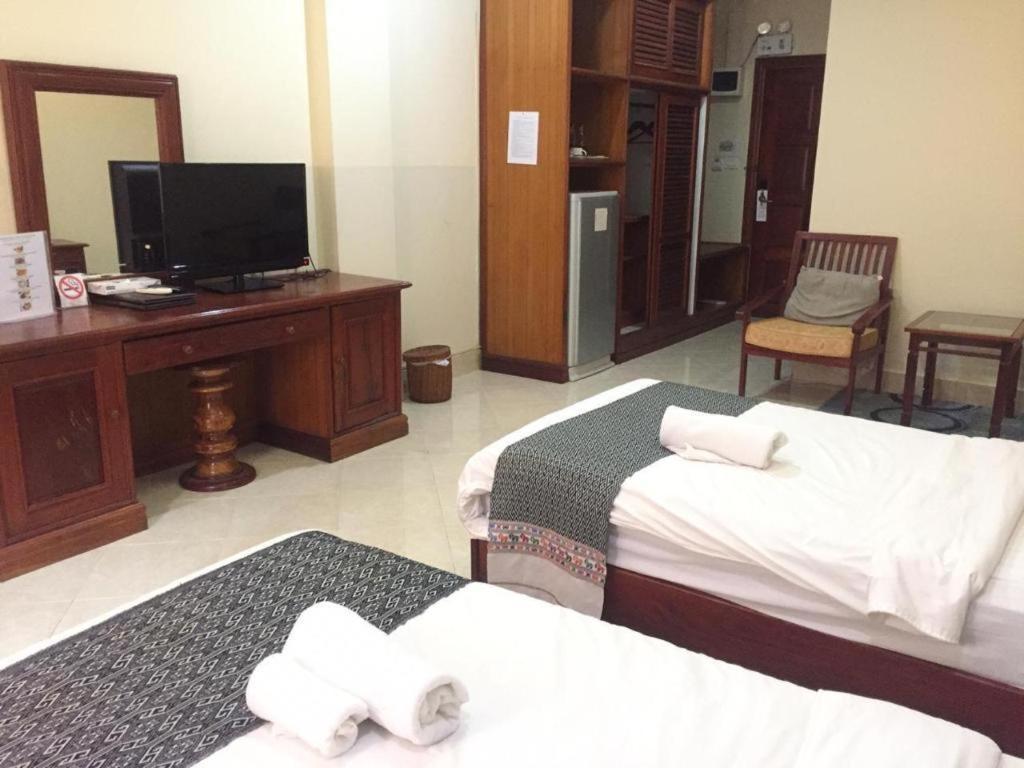 New Rose Boutique Hotel Vientiane Exterior foto